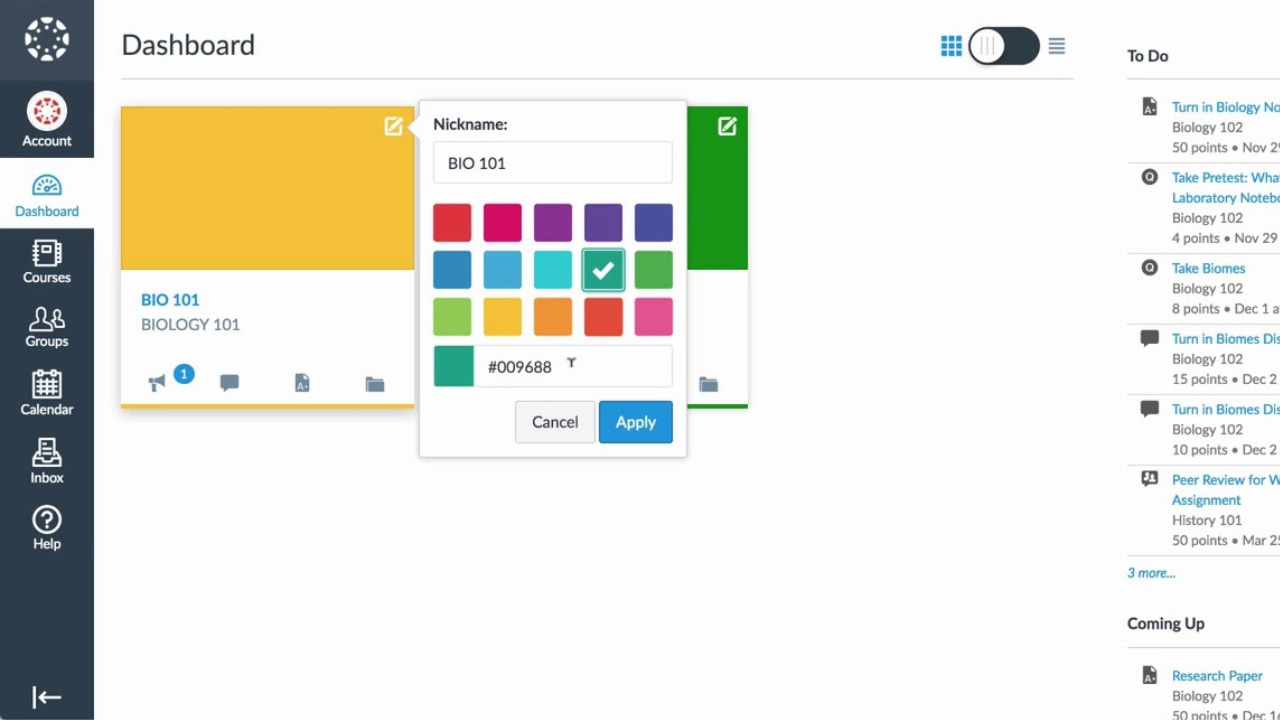 Canvas Student Screnshot 3
